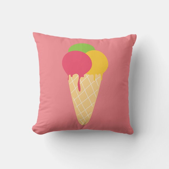 Ice Cream Cone Cushion (Front)