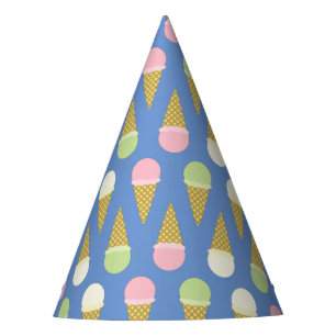 Ice Cream Cone Cute 1st Birthday Party Hats