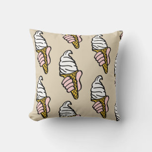 Ice Cream Cone Design Cushion