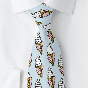 Ice Cream Cone Design Tie