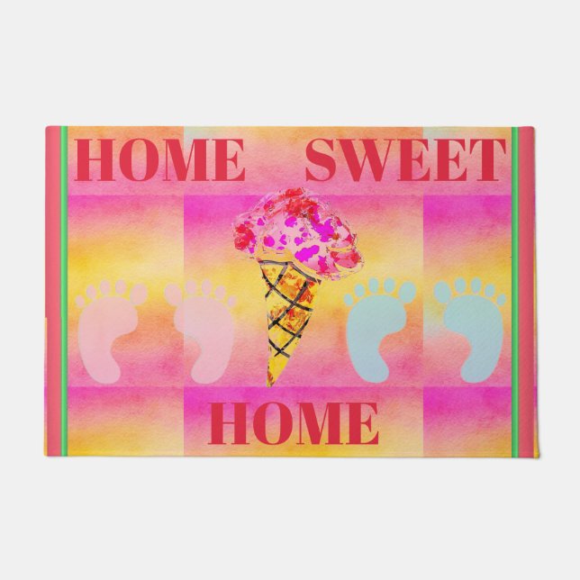 Ice Cream Cone Door Mat (Front)