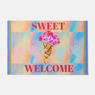 Ice Cream Cone Door Mat