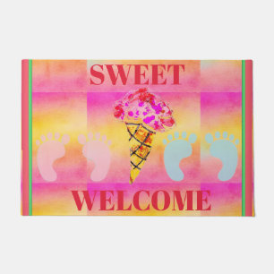 Ice Cream Cone Door Mat