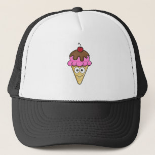 Ice Cream Cone Emoji Trucker Hat