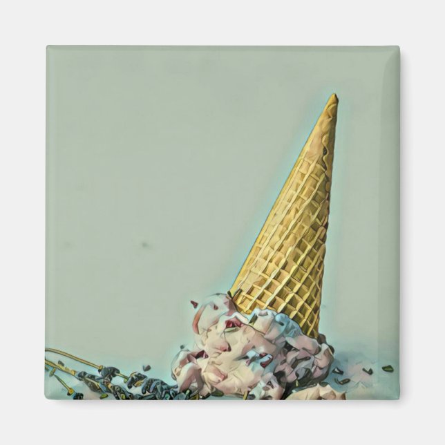 Ice cream cone|for ice cream lover magnet (Front)