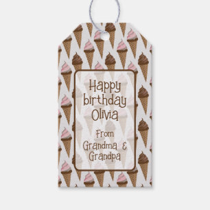 Ice Cream Cone Gift Tags