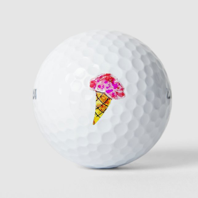 Ice Cream Cone Golf Balls (Front)