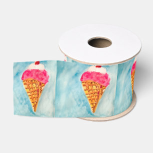 Ice Cream Cone Grosgrain Ribbon