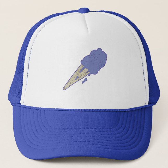 Ice cream cone hat. trucker hat (Front)