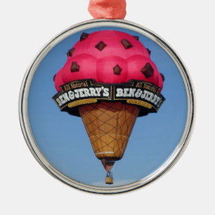 Ice Cream Cone Hot Air Balloon Metal Tree Decoration