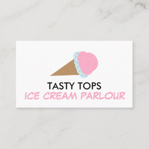 Ice Cream Cone, Ice Cream Parlour Business Card