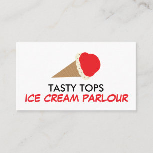 Ice Cream Cone, Ice Cream Parlour Business Card