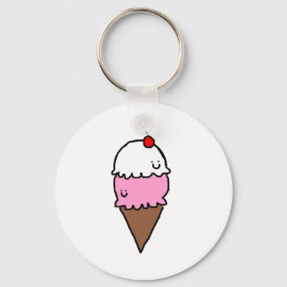 Ice Cream Cone Key Ring