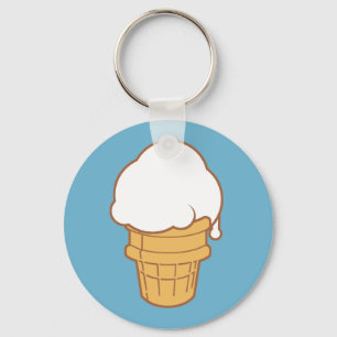 Ice Cream Cone Key Ring
