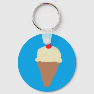 ice cream cone keychain