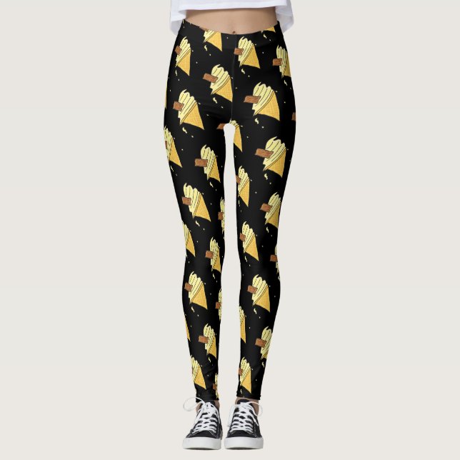 Ice Cream Cone Leggings (Front)