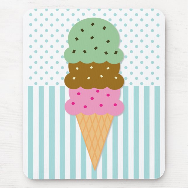 Ice Cream Cone Mousepad (Front)