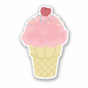 Ice Cream Cone Pink
