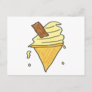 Ice Cream Cone Postcard