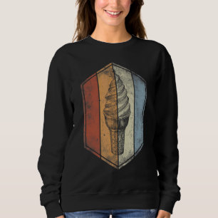 Ice Cream Cone Retro Vintage Ice Cream Summer Vac Sweatshirt