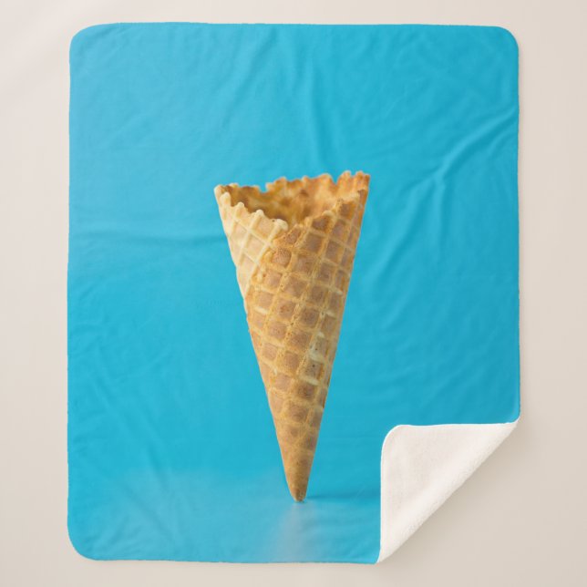 Ice cream cone sherpa blanket (Front)