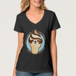 Ice Cream Cone Sloth Pun Relaxed Fit T-Shirt