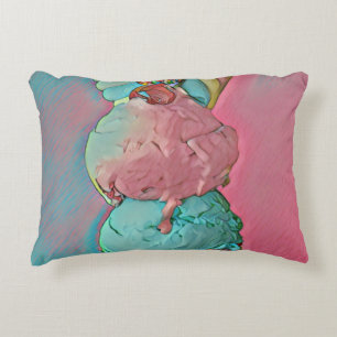 Ice cream cone sprinkles decorative cushion