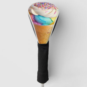 Ice Cream Cone Sprinkles Golf Head Cover