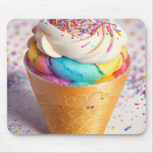 Ice Cream Cone Sprinkles Mouse Mat