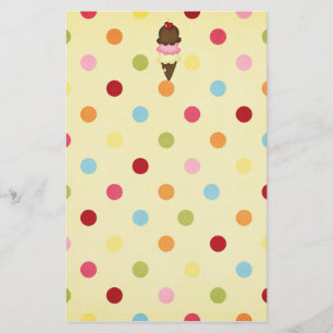 ice cream cone stationery