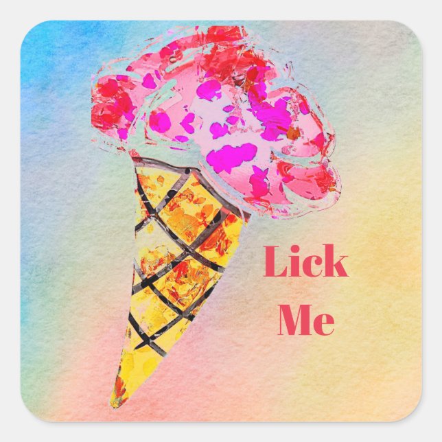 Ice Cream Cone Sticker (Front)