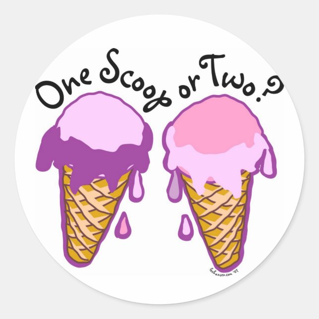 Ice Cream Cone Stickers (Front)