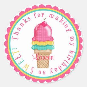 Ice Cream Cone Stickers