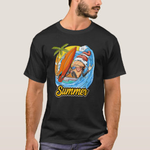 Ice Cream Cone Surfing The Waves Surfer Surfboardi T-Shirt