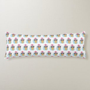 ice cream cone watercolor body cushion