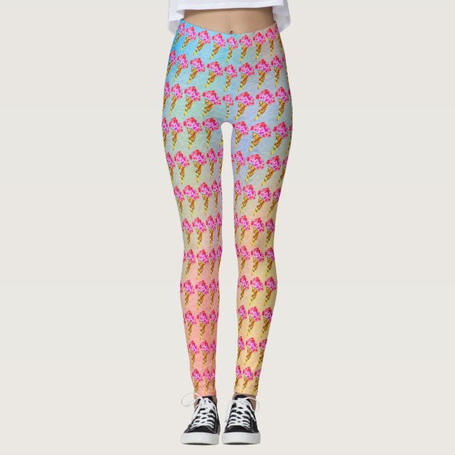 Ice Cream Cone Women's Leggings (Front)