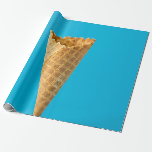 Ice cream cone wrapping paper (Unrolled)