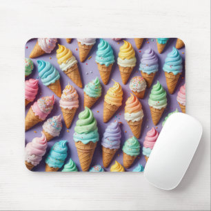 Ice Cream Cones Abstract Mouse Mat