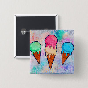 Ice Cream Cones Button