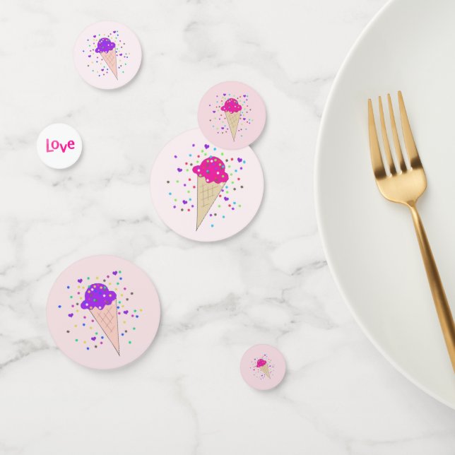 Ice Cream Cones Confetti (Group)