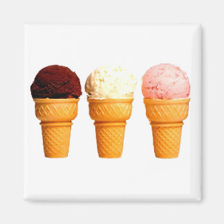 "Ice Cream Cones" Fridge Magnet