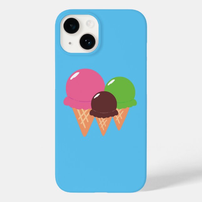 Ice Cream Cones iPhone Case (Back)