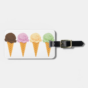 Ice Cream Cones Luggage Tag