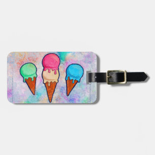 Ice Cream Cones Luggage Tag