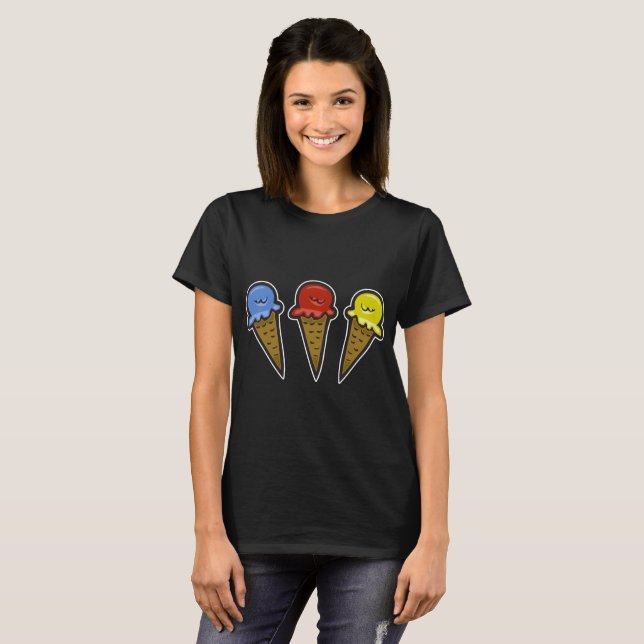 Ice Cream Cones No. 4 T-Shirt (Front Full)