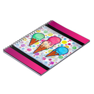 Ice Cream Cones Notebook