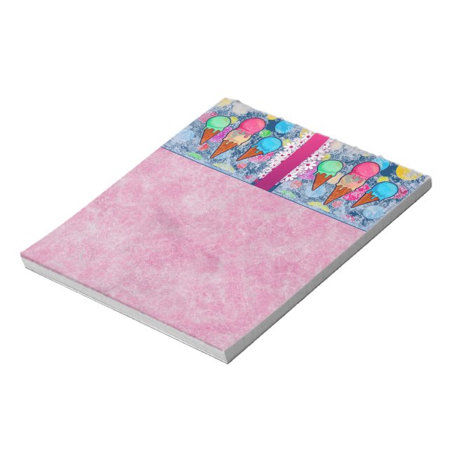 Ice Cream Cones Notepad (Rotated)
