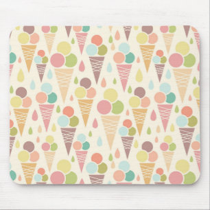 Ice cream cones pattern mouse mat