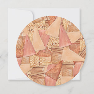 Ice Cream Cones Sweet Sixteen Invitation