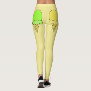 Ice cream cones yellow leggings